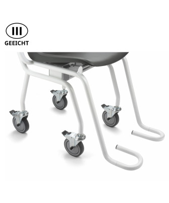 Geeichte Stuhlwaage ADE M400020-01 mit 4 Lenkrollen