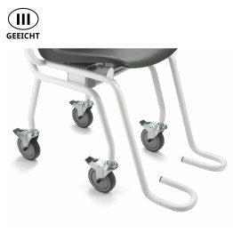 Geeichte Stuhlwaage ADE M400020-01 mit 4 Lenkrollen