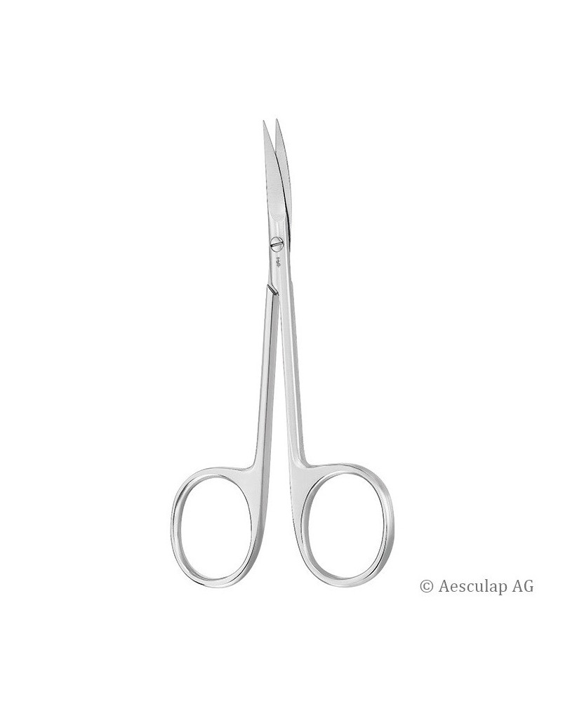 Iris- und Fadenschere Aesculap, gebogen, spitz/spitz, 11,5 cm