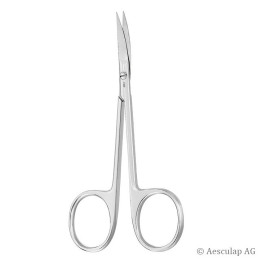 Ciseaux à iris et fils Aesculap, courbés, pointus / pointus, 11,5 cm