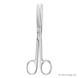 Ciseaux chirurgicaux Aesculap, droits, émoussés / émoussés, 14,5 cm