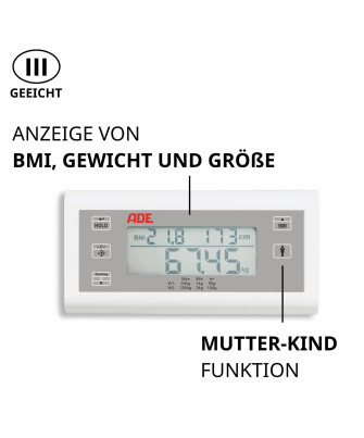 Geeichte Personenwaage mit Medizinzulassung ADE M320000-02