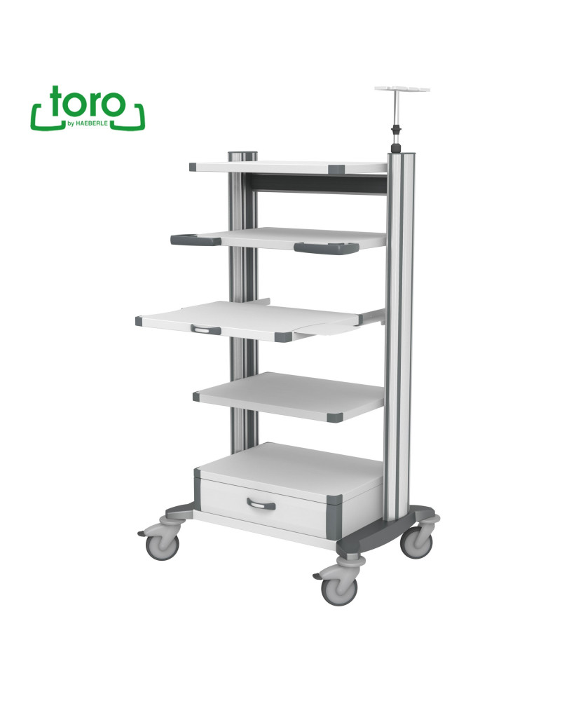 HAEBERLE toro Chariot d'endoscopie 63 pour charge totale 250 kg