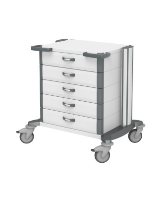 HAEBERLE toro Premium Rollwagen 63 mit 5 Schubladen aus Metall