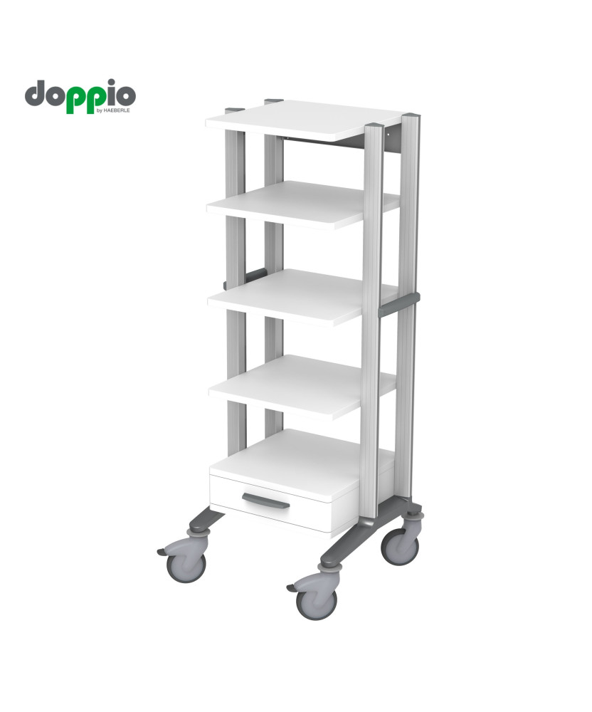 HAEBERLE doppio Endoskopiewagen 60 mit 5 Ablageplatten HAEBERLE doppio Endoskopiewagen 60 mit 5 Ablageplatten