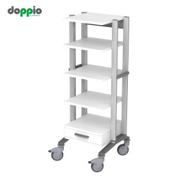 HAEBERLE doppio Endoskopiewagen 60 mit 5 Ablageplatten