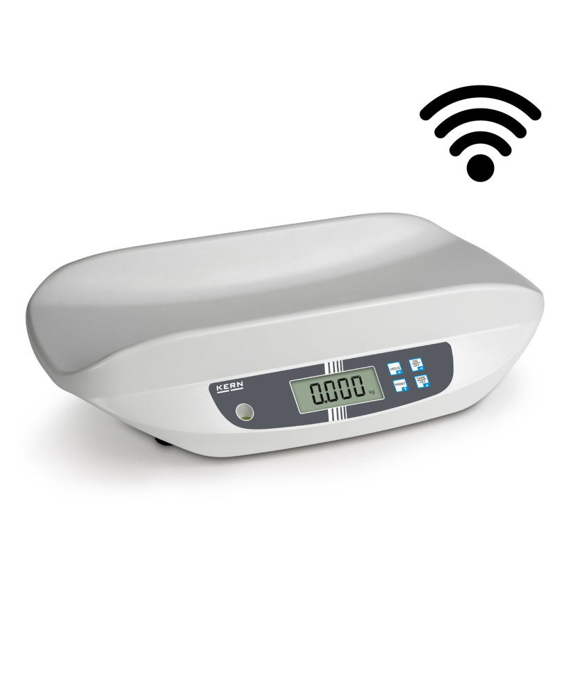 Pèse-bébé avec Homologation et approbation médicale KERN MBA-WiFi
