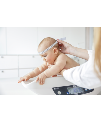 Babywaage mit Eichung und Medizinzulassung KERN MBA-WLAN