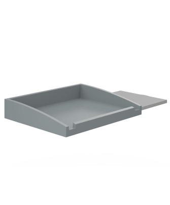 Plateau ABS plastique avec rallonge et plaque d'insertion en inox
