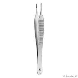 Aesculap anatomische Pinzette Hudson, gerade, fein, 12,5 cm