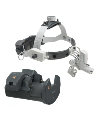 Kopfleuchte HEINE ML4 LED Kit 6c mit Binokularlupen HR 2.5x/340