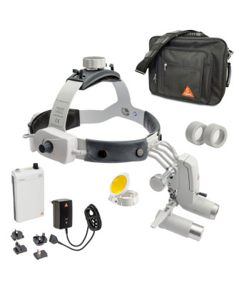 HEINE ML4 LED Kopfleuchte Kit 4c mit Binokularlupen HRP 4x