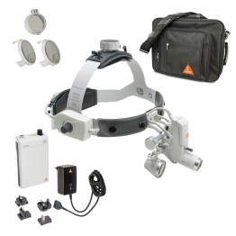 HEINE ML4 LED Kopfleuchte Kit 2c mit Binokularlupen HR 2.5x /420mm