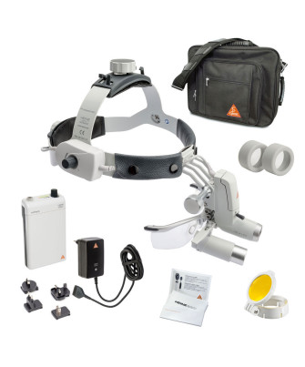 HEINE ML4 LED Kopfleuchte Kit 5 mit Binokularlupen HRP 6x