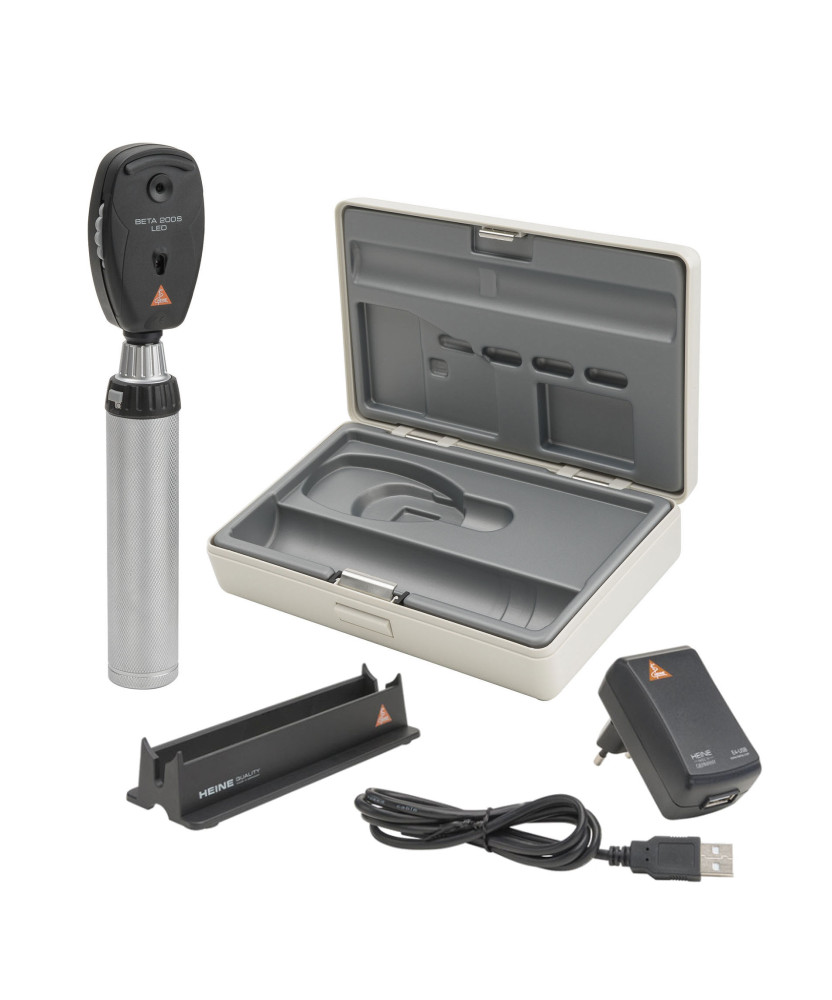 Ophtalmoscope HEINE BETA 200S LED avec poignée rechargeable Ophtalmoscope HEINE BETA 200S LED avec poignée rechargeable
