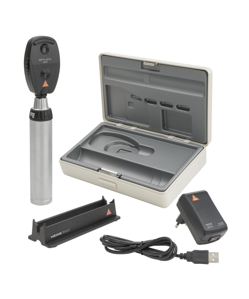 Ophtalmoscope HEINE BETA 200 LED avec poignée rechargeable
