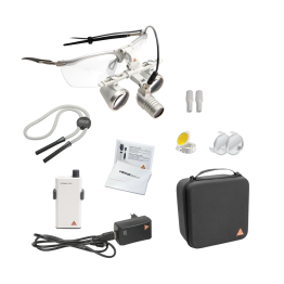 HEINE LoupeLight2 set avec loupes binoculaires HR 2,5x/420 mm