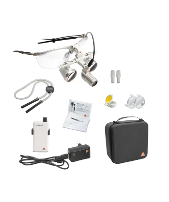 HEINE LoupeLight2 sets avec loupes binoculaires HR 2,5x/340mm