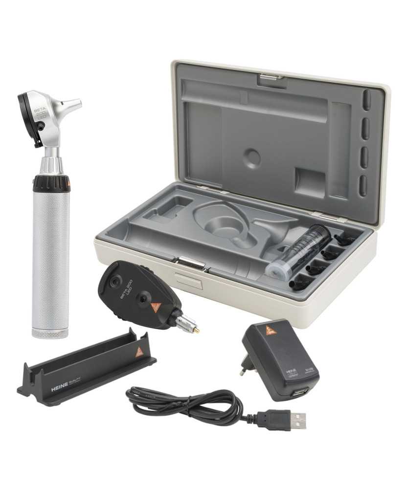 Kit de diagnostic HEINE BETA 400 LED avec poignée rechargeable