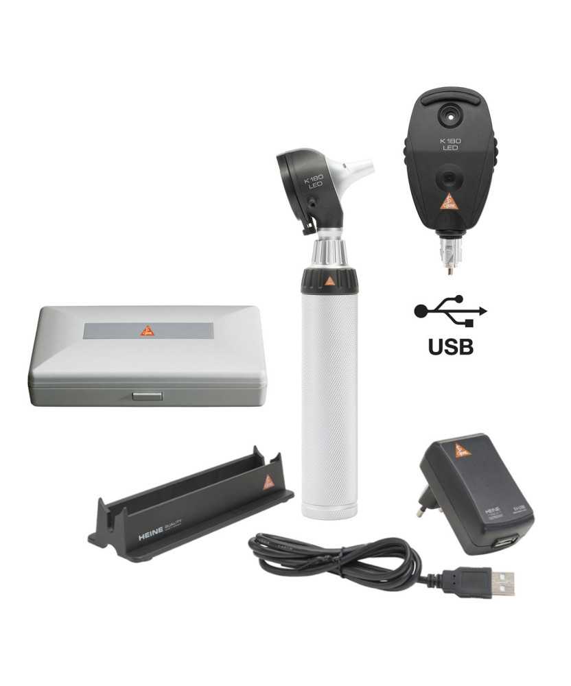 HEINE K180 LED Diagnostik Set mit USB Ladegriff