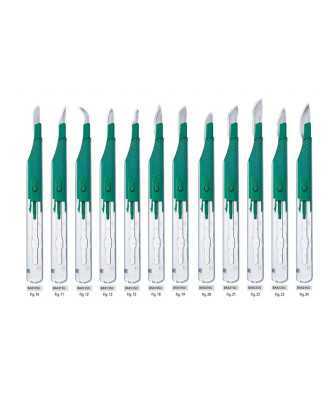 Scalpels de sécurité à usage unique Aesculap Fig. 11 stériles