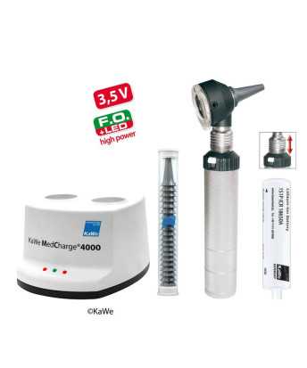 Otoscope KaWe COMBILIGHT F.O.30 LED avec poignée de recharge