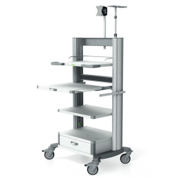 Chariots d'endoscopie HAEBERLE pour cliniques et cabinets
